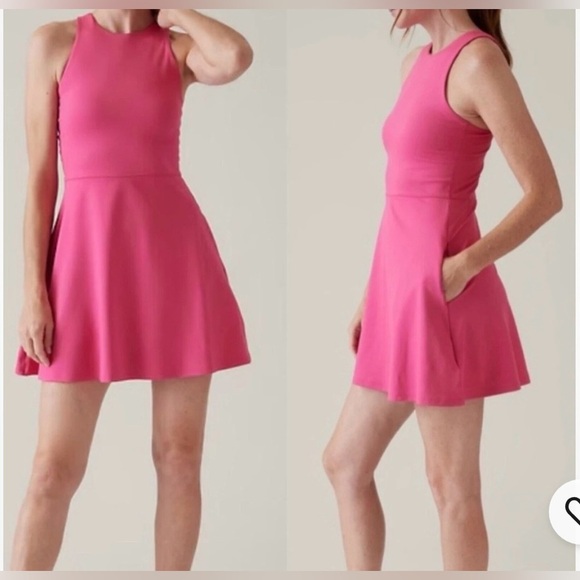 Athleta Pink Mini Dress - Picture 1 of 8